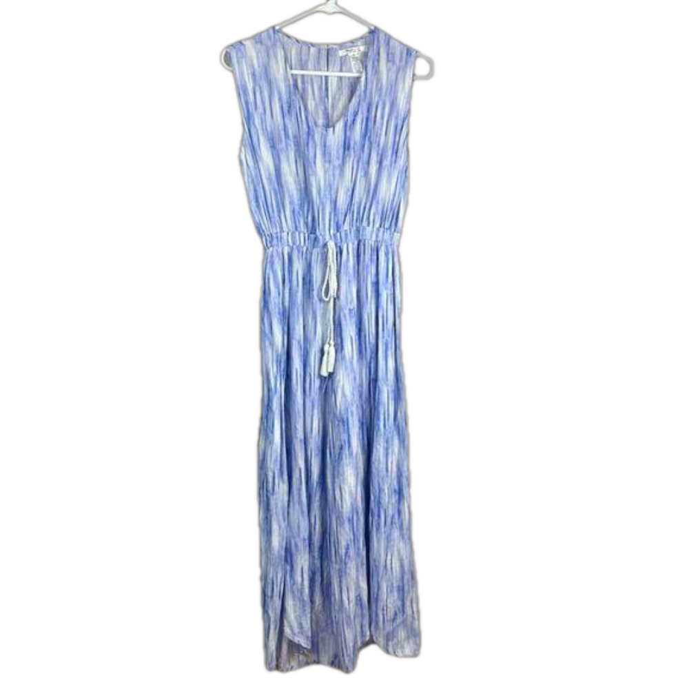 Blue and White Women's Swim Coverup